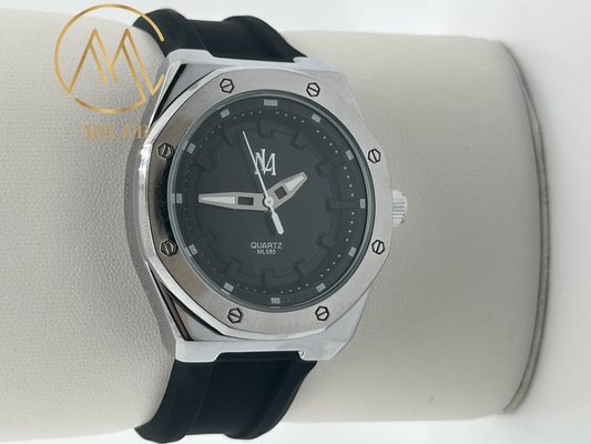 Silicone Strap Wristwatch Waterproof Quartz Multi-Function Watches