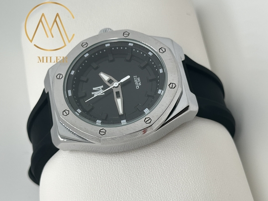 Silicone Strap Wristwatch Waterproof Quartz Multi-Function Watches