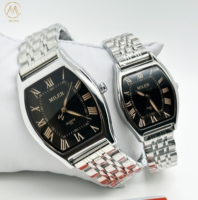 China Factory Hot Lover Luxury Business Stainless Steel Gold Classic Waterproof Couple Watch