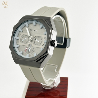 Casual Men's quartz Watches Minimalist Stick Needle Scale Three Eye Six Needle Waterproof men's quartz Watch