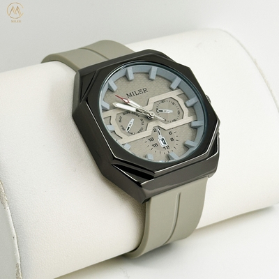 Casual Men's quartz Watches Minimalist Stick Needle Scale Three Eye Six Needle Waterproof men's quartz Watch