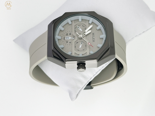 Casual Men's quartz Watches Minimalist Stick Needle Scale Three Eye Six Needle Waterproof men's quartz Watch