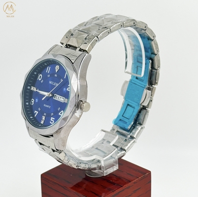ML 1003 Original Quartz Movement Men's Montre Diamond Dial Daily Waterproof Wristwatch Dual Calendar Function Watches