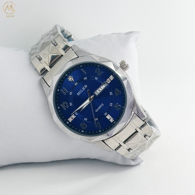 ML 1003 Original Quartz Movement Men's Montre Diamond Dial Daily Waterproof Wristwatch Dual Calendar Function Watches