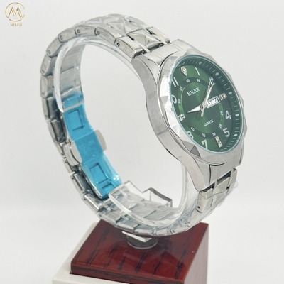 ML 1003 Original Quartz Movement Men's Montre Diamond Dial Daily Waterproof Wristwatch Dual Calendar Function Watches