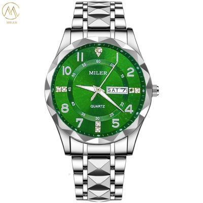 New Fashion ML1003 Business Men Watch Quartz Sports Waterproof Watches Luminous Chronograph Man Stainless Steel Watches