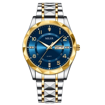 Luxury Stainless Steel Strap Band Wrist Watches Business Watch Quartz Waterproof Fashion Watch