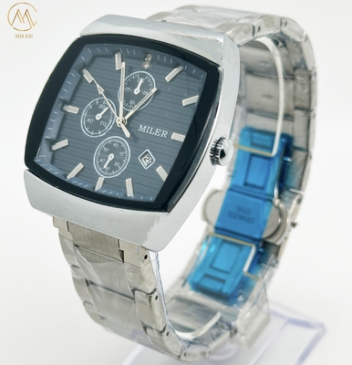 Custom Logo Quartz Waterproof Fashion Watch for Men Date Stainless Steel Watches Wrist Watch