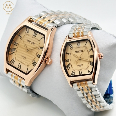 Waterproof Luxury Couple Watch Luminous Stainless Steel Quartz Watch