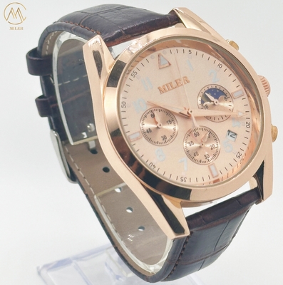 OEM Stock High Quality Waterproof Watches with Stainless Steel Top Brand Luxury Sports Chronograph Quartz Watch