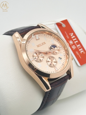 OEM Stock High Quality Waterproof Watches with Stainless Steel Top Brand Luxury Sports Chronograph Quartz Watch