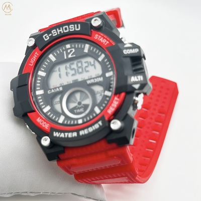 Automatic Date Black Digital Sport Watch With 100m Water Resistance
