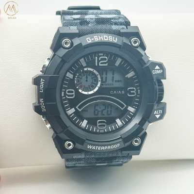 Durable Silicone Band Mens Watch Tear Resistant Digital Wrist Watch