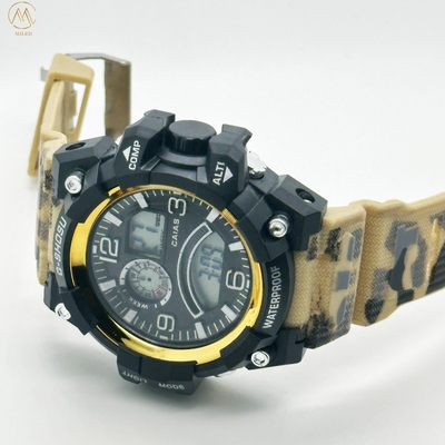 Quartz Silicon Band Watch 30m Waterproof Stylish Wrist Watches With Digital Display