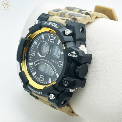 Quartz Silicon Band Watch 30m Waterproof Stylish Wrist Watches With Digital Display