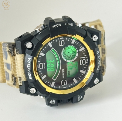 Quartz Silicon Band Watch 30m Waterproof Stylish Wrist Watches With Digital Display