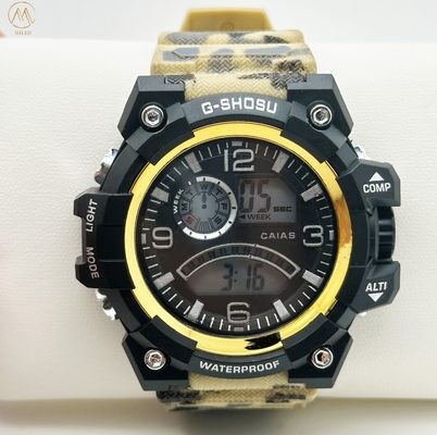 Quartz Silicon Band Watch 30m Waterproof Stylish Wrist Watches With Digital Display