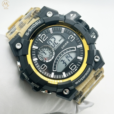 Quartz Silicon Band Watch 30m Waterproof Stylish Wrist Watches With Digital Display