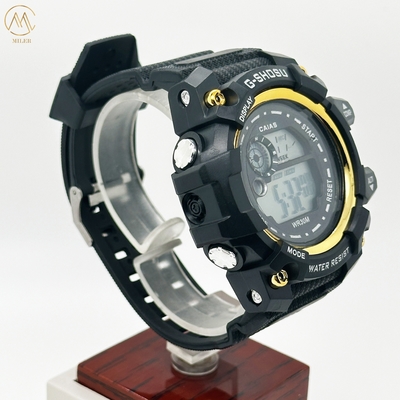 Silicone Band Digital Men Quartz Watch Sports Chronograph Watches