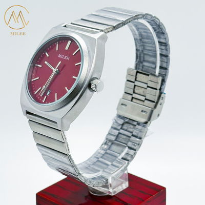 Fashion Dopamine Calendar Luxury Stainless Steel Wrist Watch For Men And Women