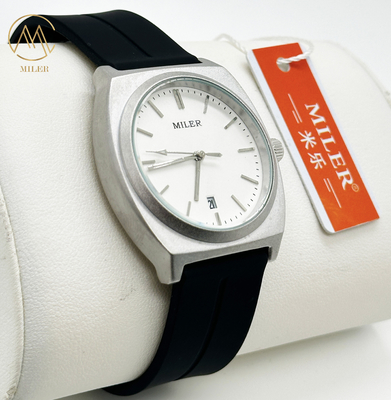 Wholesale Custom Logo Silicone Strap Watches With Buckle Clasp Water Resistant To 30 Meters