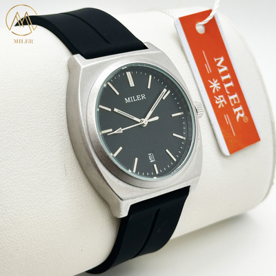Wholesale Custom Logo Silicone Strap Watches With Buckle Clasp Water Resistant To 30 Meters
