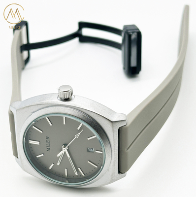 ODM Fashion Sport Minimalist Niche Silicon Strap Watch With Stainless Steel Case for Lady