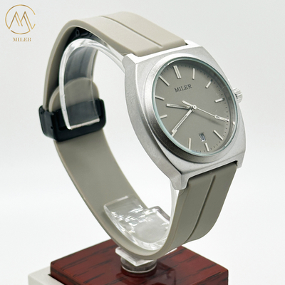 ODM Fashion Sport Minimalist Niche Silicon Strap Watch With Stainless Steel Case for Lady