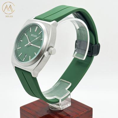 ODM Fashion Sport Minimalist Niche Silicon Strap Watch With Stainless Steel Case for Lady
