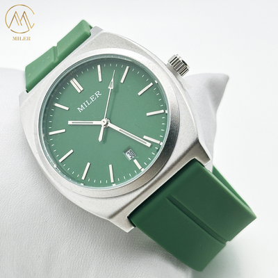 ODM Fashion Sport Minimalist Niche Silicon Strap Watch With Stainless Steel Case for Lady