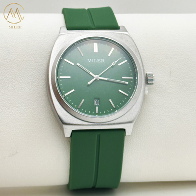 Silicone Case Classic Wrist Watches For Couple 30M Waterproof