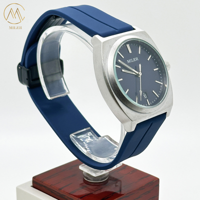 Multifunction Round Silicon Strap Watch Waterproof Luminous Wrist Watch Timepiece