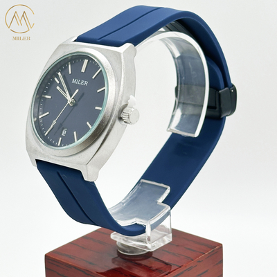 Multifunction Round Silicon Strap Watch Waterproof Luminous Wrist Watch Timepiece