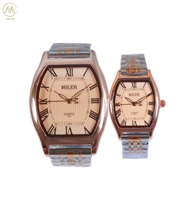 Wholesale Custom Logo Stylish Couple Watch Stainless Steel Fashion Quartz Watch