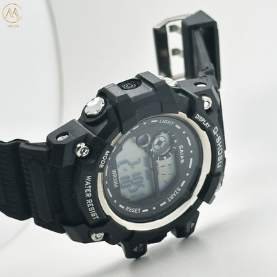Digital Men's Silicone Band Sports Watch Water Resistant Gift Watches