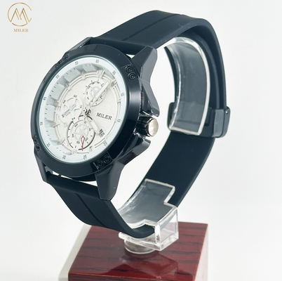 Miler 1005 30M Life Waterproof Sports Chronograph Watches Men's Quartz Watch Silicone Strap Luxury Fashion Wristwatch