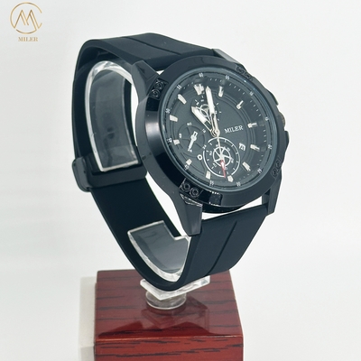Miler 1005 30M Life Waterproof Sports Chronograph Watches Men's Quartz Watch Silicone Strap Luxury Fashion Wristwatch