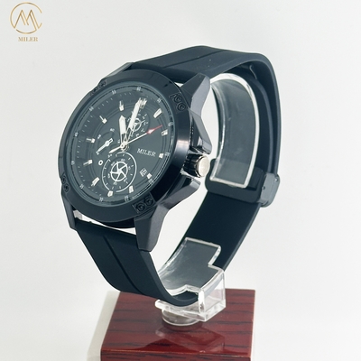 Miler 1005 30M Life Waterproof Sports Chronograph Watches Men's Quartz Watch Silicone Strap Luxury Fashion Wristwatch