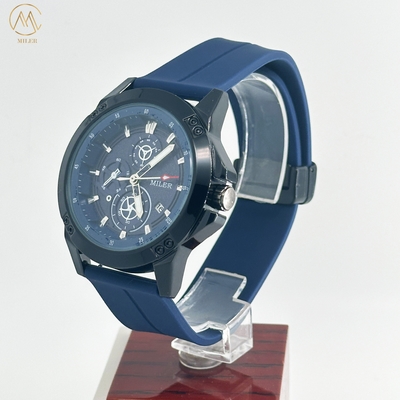 MILER Watch 1005 Sports Silicone Band Calendar 3ATM Waterproof Watch Quartz Movement