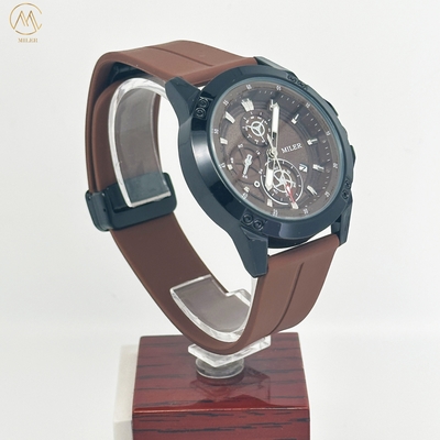 Custom Logo Minimalist Watch For Men Sport Silicone Waterproof Luminous Quartz Watches Mens Business Calendar Wrist Watches