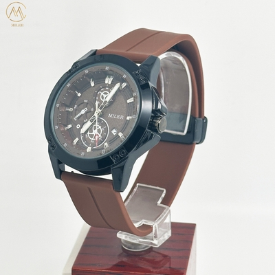 Custom Logo Minimalist Watch For Men Sport Silicone Waterproof Luminous Quartz Watches Mens Business Calendar Wrist Watches
