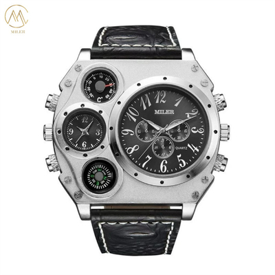 Miler777 Top Brands Men Quartz Watch Luxury Unique Design Multifunction Movement Watch
