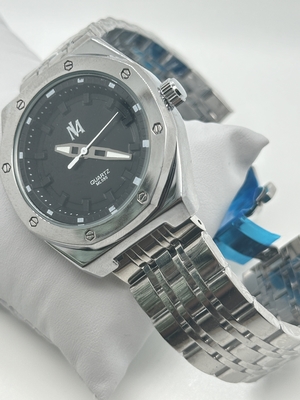 Men Watch Luxury Stainless Steel Quartz Wristwatch Birthday Anniversary Gift Watch