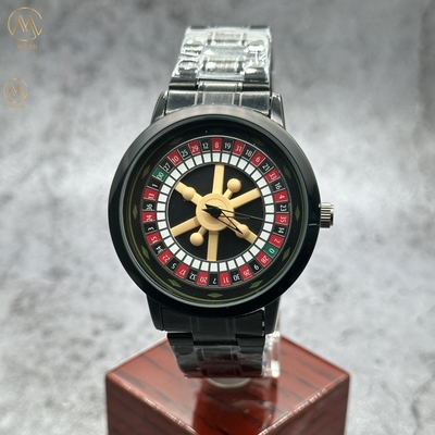 Seven Color Stainless Steel Strap Watch Quartz  Movement Analog Display Type
