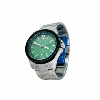 Stylish Round Case Stainless Steel Strap Watch With Mineral Dial Window Material Type