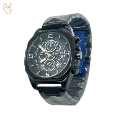 ML1113-Black Bezel High Quality Skeleton Wristwatches