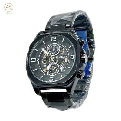ML1113-Black Bezel High Quality Skeleton Wristwatches