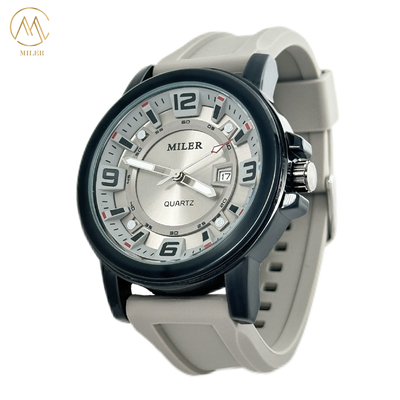 Fashion Casual Silicone Strap Waterproof Luminous  Date Display  Quartz Watches