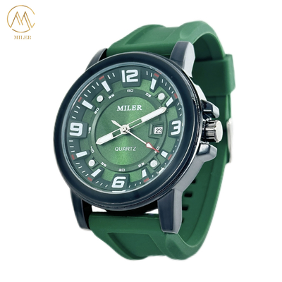 Fashion Casual Silicone Strap Waterproof Luminous  Date Display  Quartz Watches