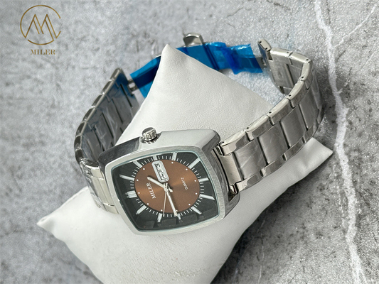 Quartz Watches for Men Transparent case Waterproof Watch for Men logo Customization